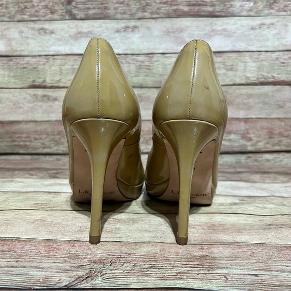 L.K. Bennett Brown Patent Leather Heels - Picture 2 of 7
